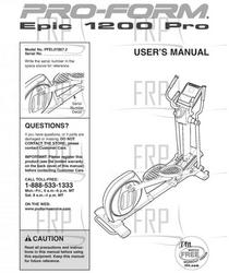 USER'S MANUAL - Product Image