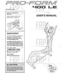 USER'S MANUAL - Product Image