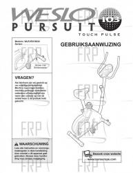 USER'S MANUAL, DUTCH - Image