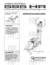 USER'S MANUAL, DUTCH - Image