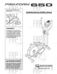 USER'S MANUAL - DUTCH - Image