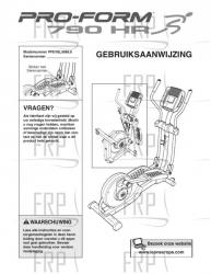 USER'S MANUAL,DUTCH - Image