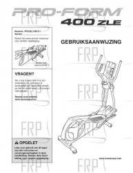 USER'S MANUAL, DUTCH - Image