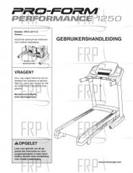USER'S MANUAL, DUTCH - Image