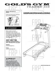 USER'S MANUAL, DUTCH - Image