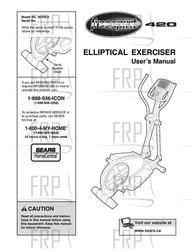 Manual, Owner's, ECA - Product Image