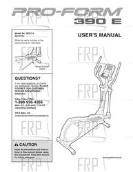 Manual, Owner's, ECA - Product Image