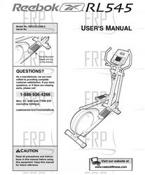 USER'S MANUAL - ECA - Product Image