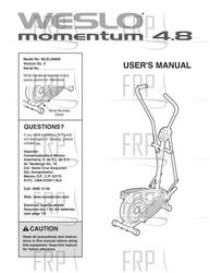 Manual, Owner's, English - Product Image