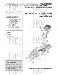 USER'S MANUAL, FCA - Cover
