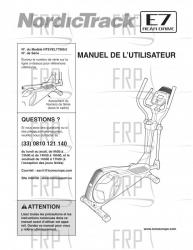 USER'S MANUAL, FRENCH - Image
