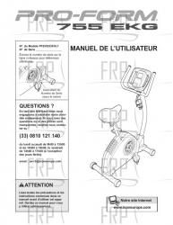 USER'S MANUAL, FRENCH - Image