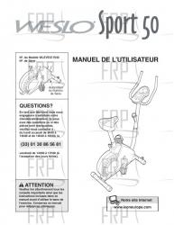 USER'S MANUAL, FRENCH - Image