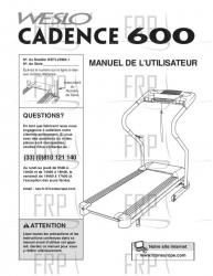 USER'S MANUAL - FRENCH - Image