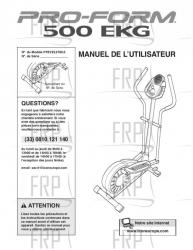 USER'S MANUAL, FRENCH - Image