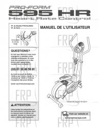 USER'S MANUAL, FRENCH - Image