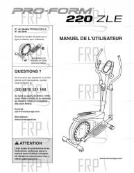 USER'S MANUAL, FRENCH - Image