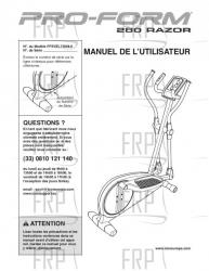USER'S MANUAL, FRENCH - Image