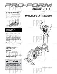 USER'S MANUAL, FRENCH - Image