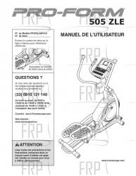 USER'S MANUAL, FRENCH - Image