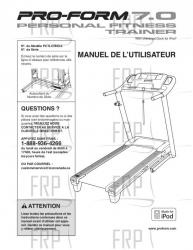 USER'S MANUAL, FRENCH - Image