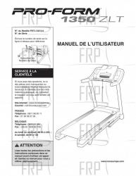 USER'S MANUAL, FRENCH - Image