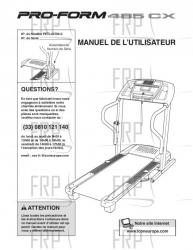 USER'S MANUAL - FRENCH - Image