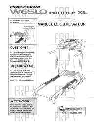 USER'S MANUAL, FRENCH - Image