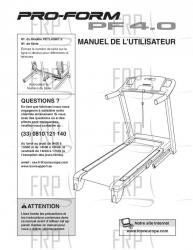 USER'S MANUAL, FRENCH - Image