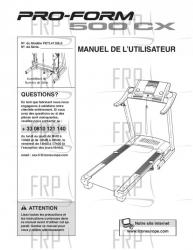 USER'S MANUAL - FRENCH - Image