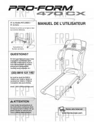 USER'S MANUAL - FRENCH - Image