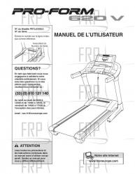 USER'S MANUAL, FRENCH - Image