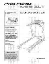 USER'S MANUAL, FRENCH - Image