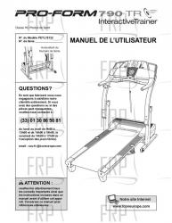 USER'S MANUAL, FRENCH - Image