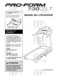 USER'S MANUAL,FRENCH - Image