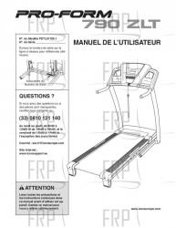 USER'S MANUAL, FRENCH - Image