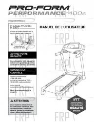 USER'S MANUAL, FRENCH - Image