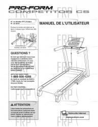 USER'S MANUAL, FRENCH - Image