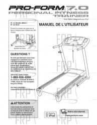 USER'S MANUAL, FRENCH - Image