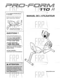USER'S MANUAL, FRENCH - Image