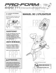 USER'S MANUAL, FRENCH - Image