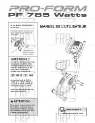USER'S MANUAL, FRENCH - Image