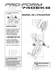 USER'S MANUAL - FRENCH - Image