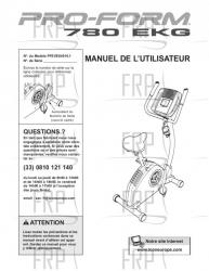 USER'S MANUAL, FRENCH - Image