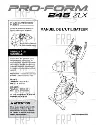 USER'S MANUAL, FRENCH - Image