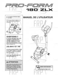 USER'S MANUAL, FRENCH - Image