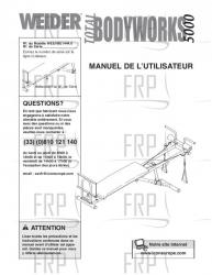 USER'S MANUAL - FRENCH - Image