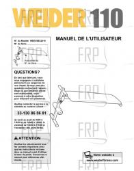 USER'S MANUAL, FRENCH - Image