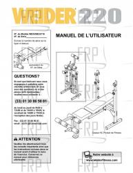 USER'S MANUAL, FRENCH - Image