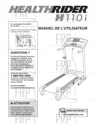 USER'S MANUAL, FRENCH - Image